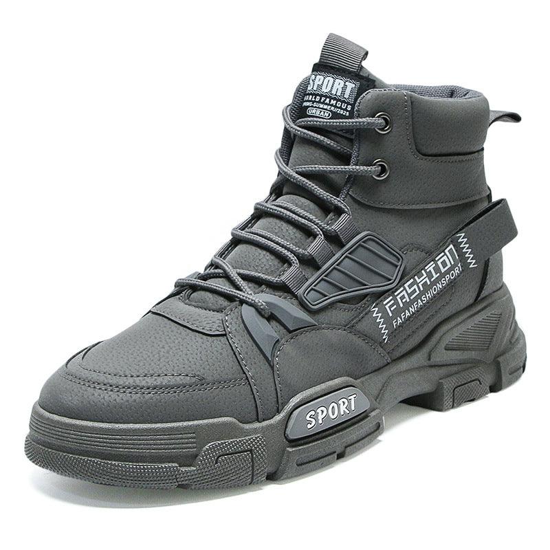 Casual Outdoor Work Boots - British High Top Design & Durable Comfort - ForVanity boots, men's shoes Boots
