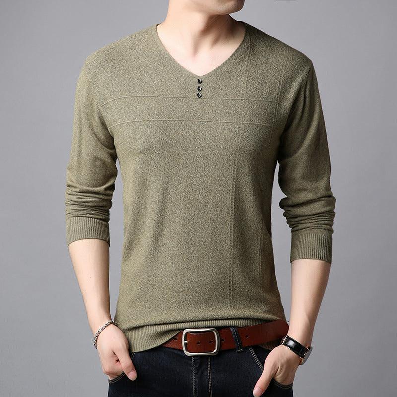 Men's New Striped Knitwear Slim Sweater - ForVanity hoodies & sweatshirts, men's clothing, men's sweaters Sweaters