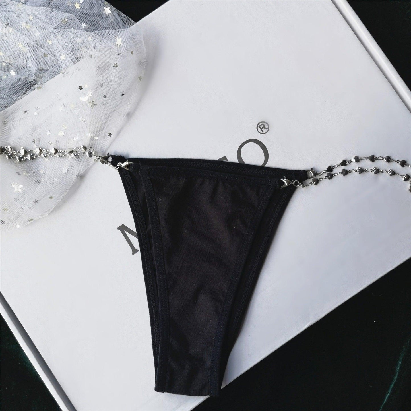 New Solid Chain Sexy Metal G-string Bikini Underwear - ForVanity underwear, women's lingerie Bikini