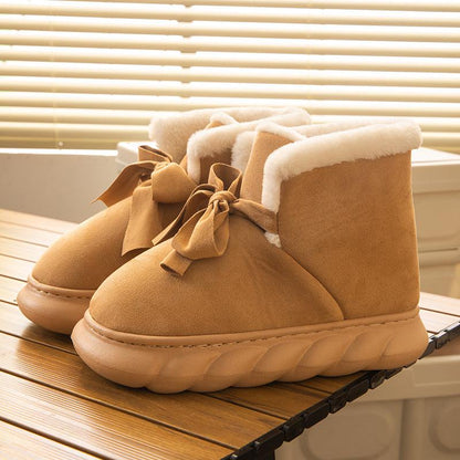 Plush Warm Thick Sole Snow Boots - ForVanity boots, women's shoes Boots