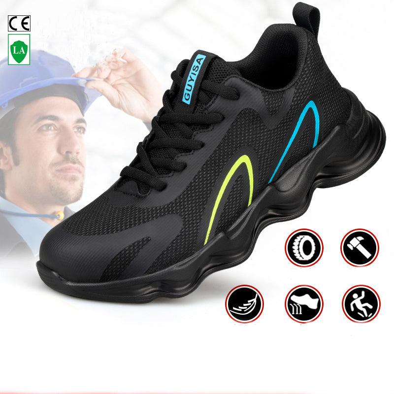 Optimal Protection Men's Steel Toe Non-Slip Work Safety Indestructible Sneakers - ForVanity men's shoes, sneakers Sneakers