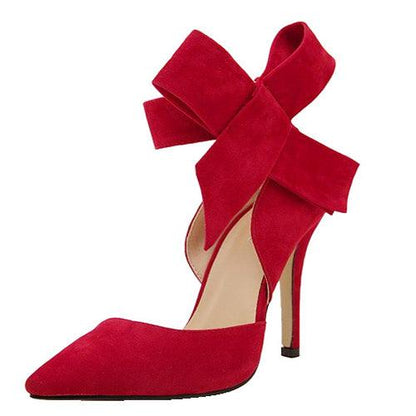 Big Bow Thin High Heel Party Pumps - ForVanity pumps, Valentine’s Day, Valentine’s Day Shoes & Bags, women's shoes Pumps