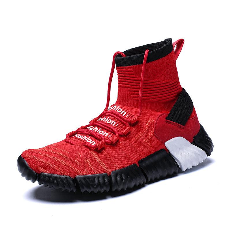 Flying Knit High-Top Socks Sneakers for Casual Style - ForVanity men's shoes, sneakers Sneakers