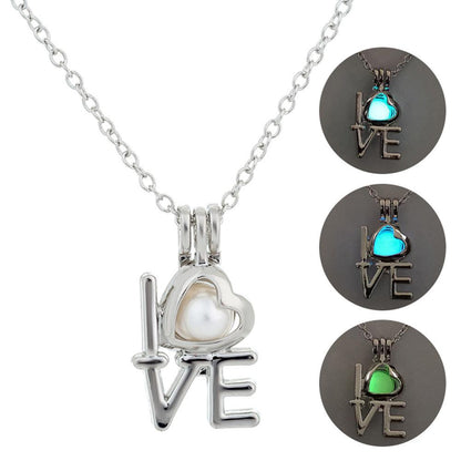 Valentine's Day LOVE Multi-color Luminous Necklace - ForVanity Valentine’s Day, Valentine’s Day Love Jewelry, women's jewellery & watches necklace