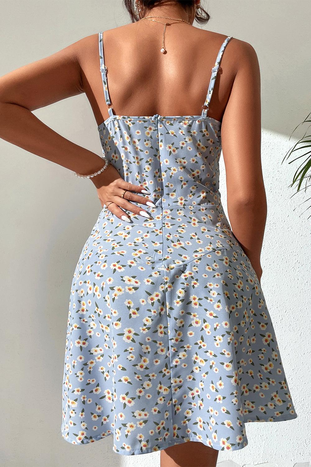 Summer Floral Stretch Strap Dress: The Ultimate Sexy Boho Style - ForVanity dress, Summer, Vacation Dress Vacation Dress