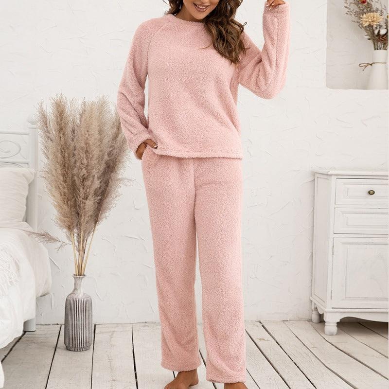 Stay Comfortable with Our Double-Sided Plush Lounge Set for Women - ForVanity loungewear, women's clothing Loungewear