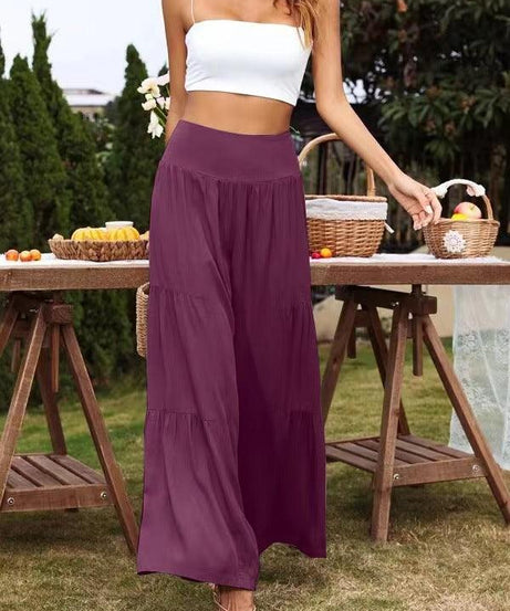 Cotton Linen Popular High Waist Loose Pants - ForVanity 