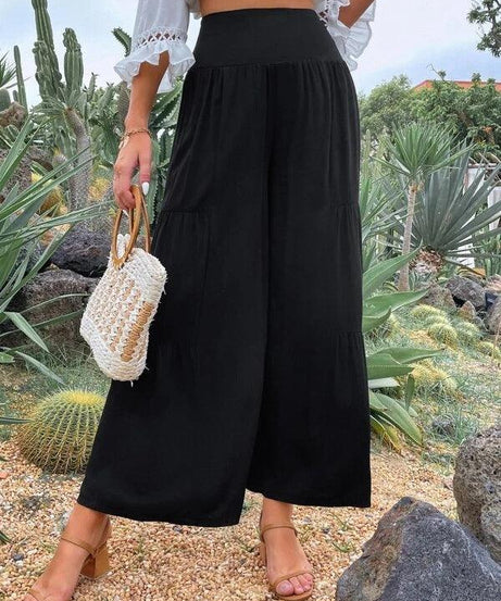 Cotton Linen Popular High Waist Loose Pants - ForVanity 