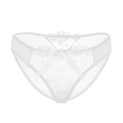 Women's Lace See-Through Mesh Low Rise Thongs - ForVanity Underwear