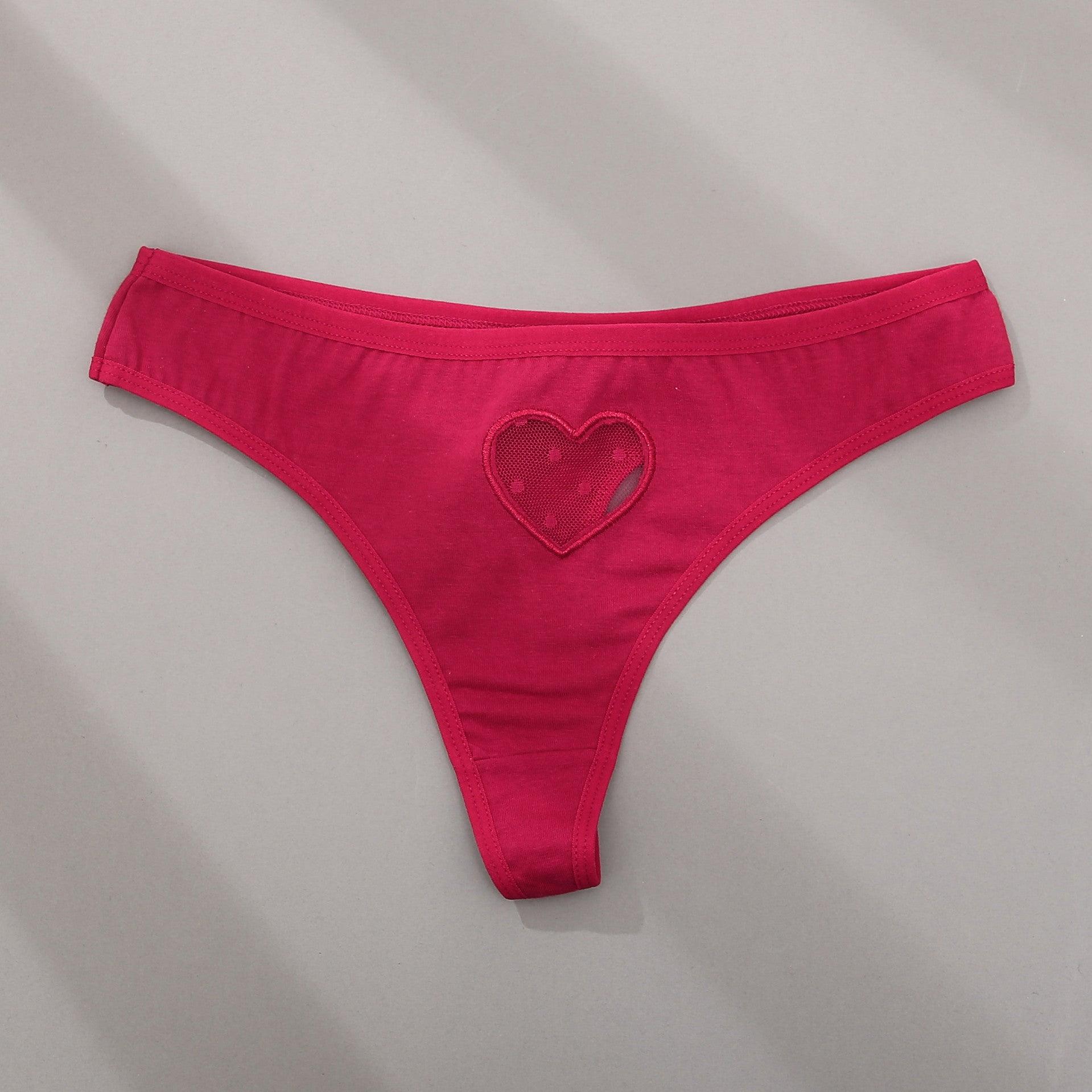 Lace Heart Cutout Bikini - ForVanity underwear, women's lingerie Underwear