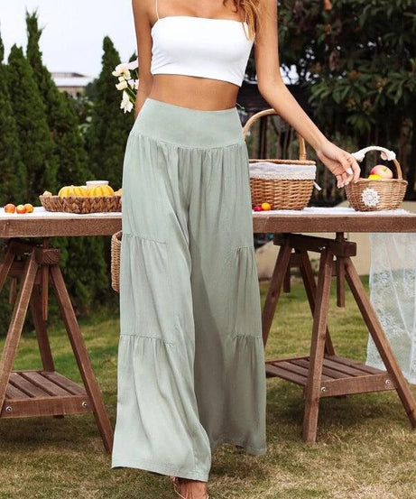 Cotton Linen Popular High Waist Loose Pants - ForVanity 