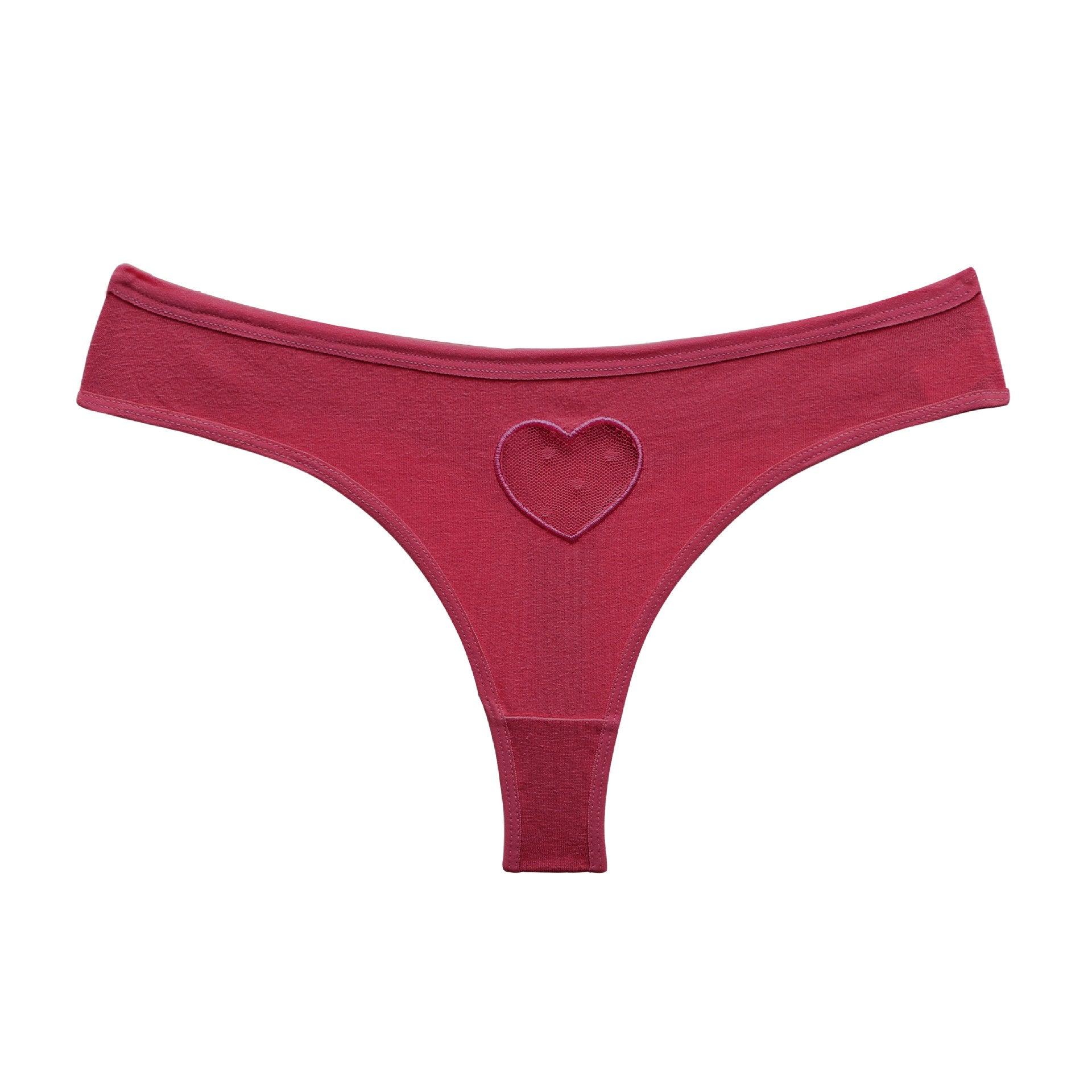 Lace Heart Cutout Bikini - ForVanity underwear, women's lingerie Underwear