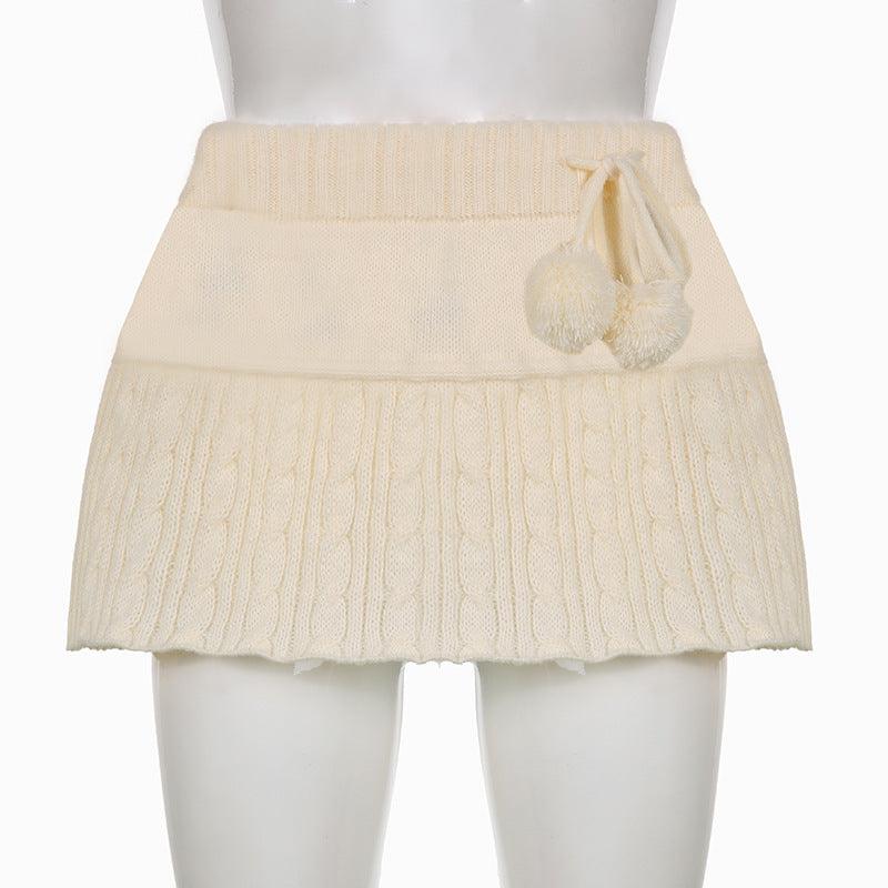 Spring Summer Low Waist Knitted Skirt - ForVanity skirts, women's clothing Skirt