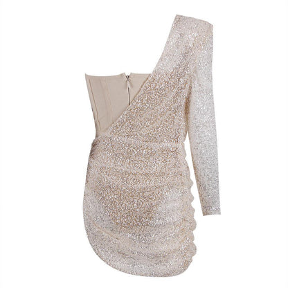 Sequinned Nightclub Mini Dress: Sizzle in Sparkles and Shine All Night - ForVanity cocktail dress, dress, party, party dress, women's clothing Party Dress