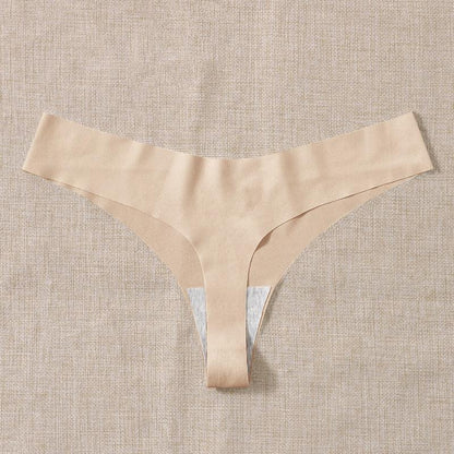 Nude Feel Seamless Sport T-Back Bikini - ForVanity underwear, women's lingerie Thongs