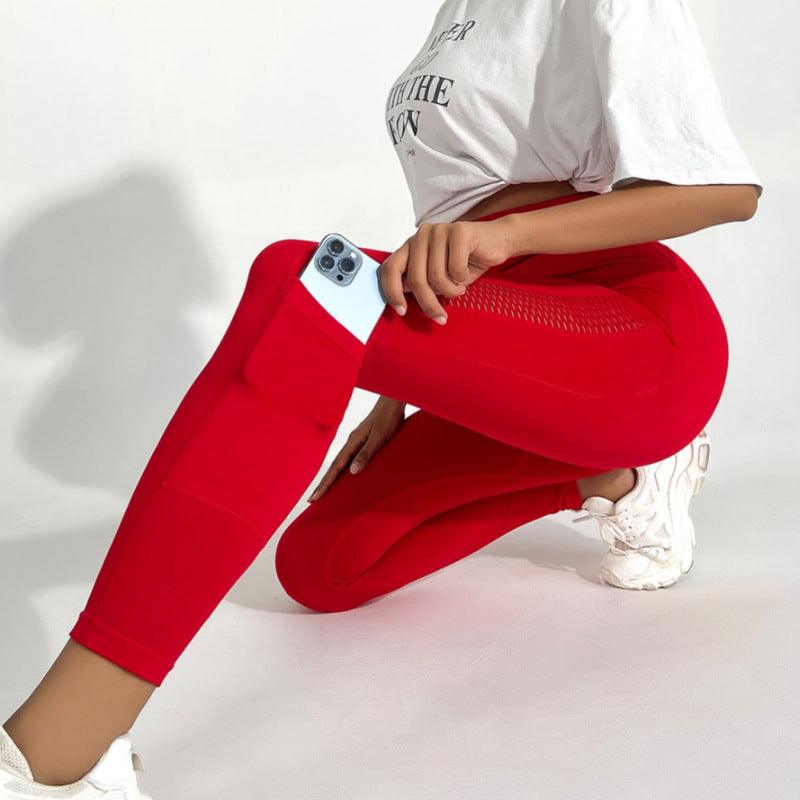 Seamless Knitted Basic Sports Yoga Pants - ForVanity Leggings, women's sports & entertainment Activewear Pants