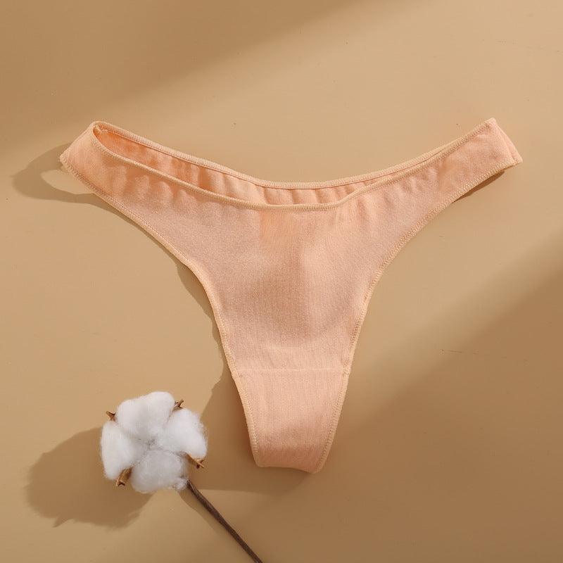 Women's Solid Color T-Back Low Rise Thongs/Strings/Tangas - ForVanity underwear, women's lingerie Underwear