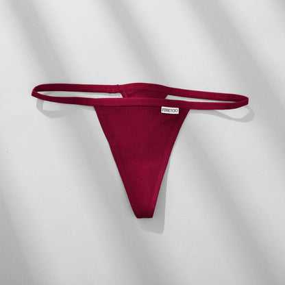 Low Rise T-Back Seamless Cotton Sexy Briefs for Women - ForVanity underwear, women's lingerie Underwear