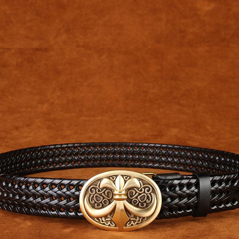 Ancient Personality Copper Buckle Belt - ForVanity belts, men's accessories Belts