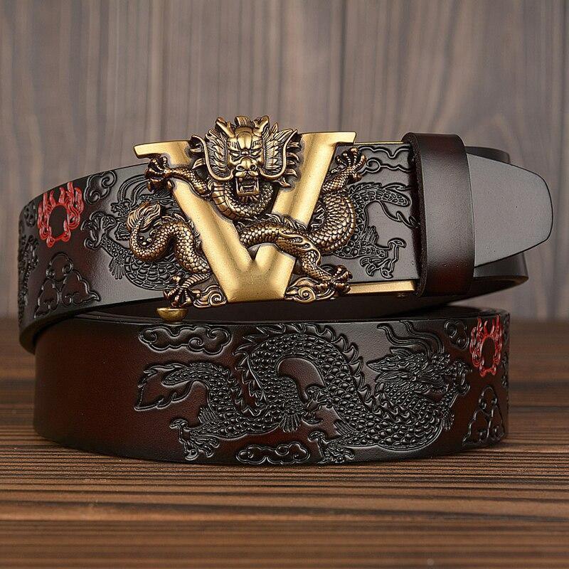 Automatic Cowhide V Belt - ForVanity belts, men's accessories Belts