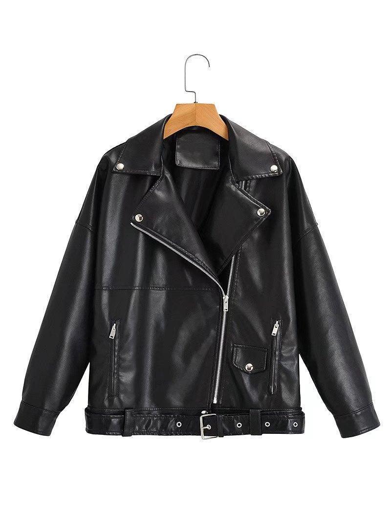 Autumn Faux Leather Jacket - ForVanity 