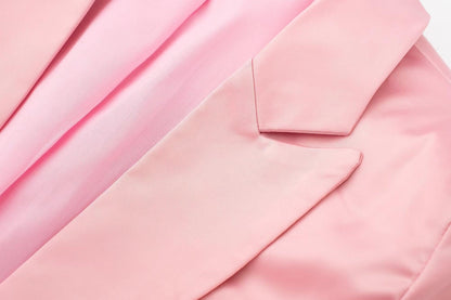 Slimming Silk Satin Texture Short Blazer - Elegance Redefined for the Modern Woman - ForVanity blazer, jackets & coats, women's clothing Blazer
