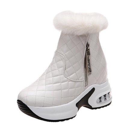 Short Tube Velvet Warm Snow Boots - ForVanity boots, women's shoes Boots