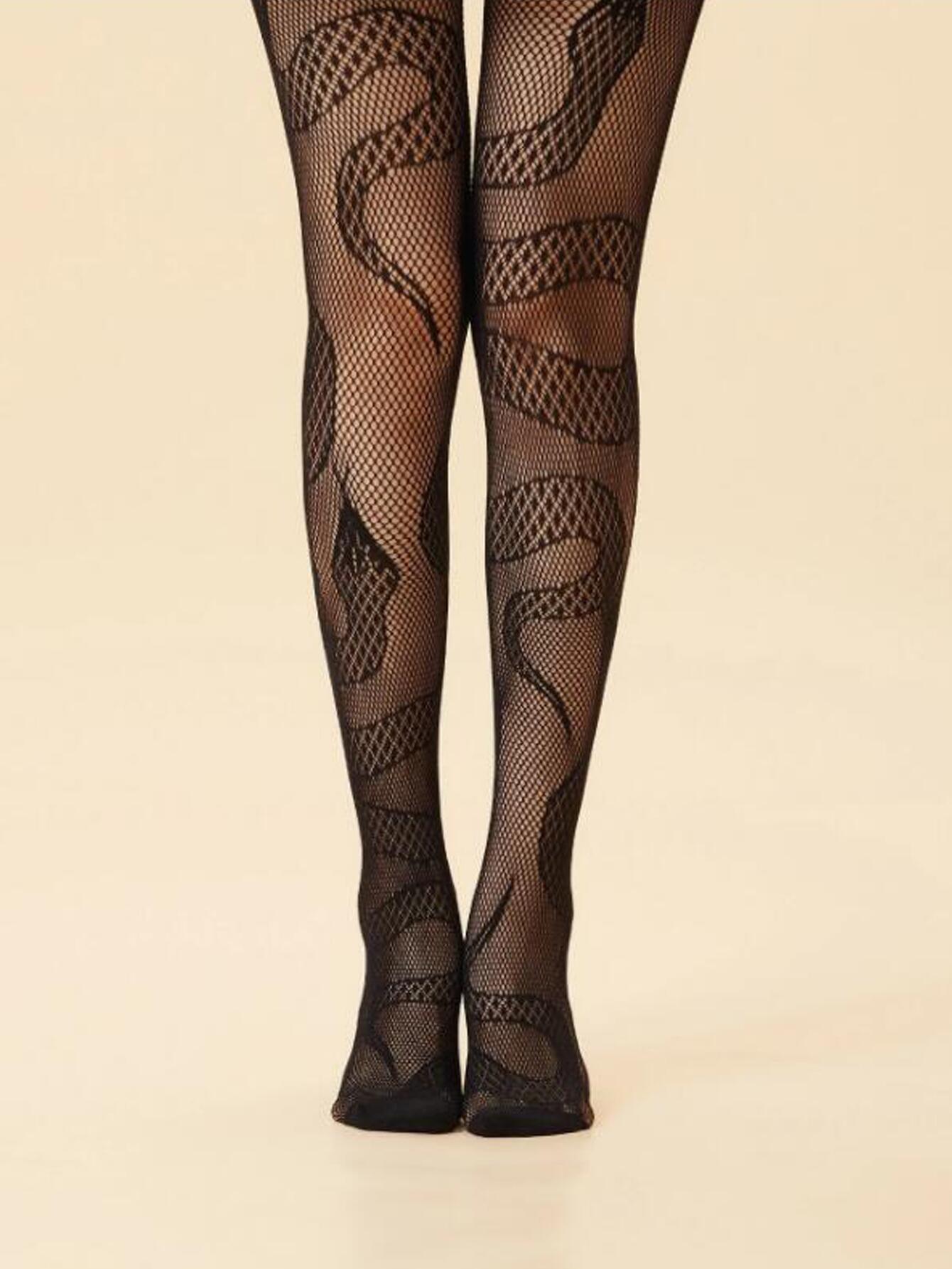 Cut-Out Mesh Women's Stockings with Animal Designs – Fun & Stylish - ForVanity lingerie accessories, Pantyhose & Stockings, women's lingerie Stockings