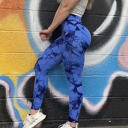 Seamless Tie Dye Leggings - Perfect for Yoga and Fitness Workouts - ForVanity Leggings, women's sports & entertainment Activewear Pants