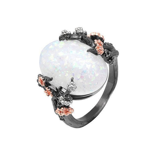 Beautiful Tree & Flower CZ Ring - ForVanity 