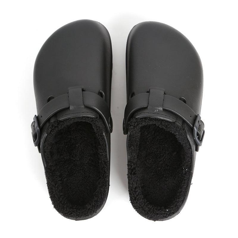 Buckle Waterproof Warm Home Slippers - ForVanity house slippers, men's shoes, women's shoes Slippers