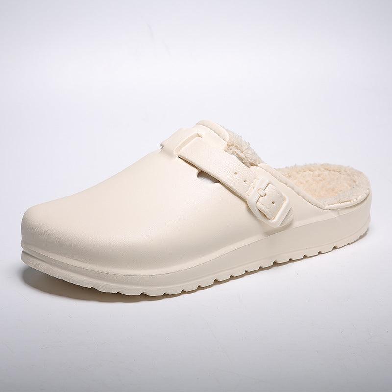 Buckle Waterproof Warm Home Slippers - ForVanity house slippers, men's shoes, women's shoes Slippers