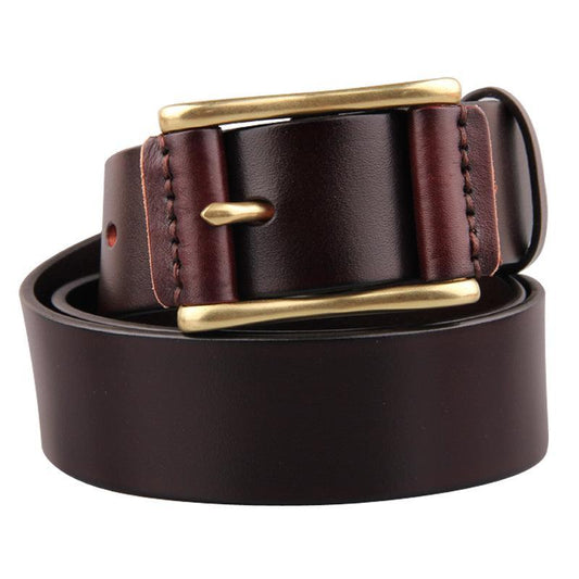 Casual Brass Buckle Men's Belt - ForVanity belts, men's accessories Belts
