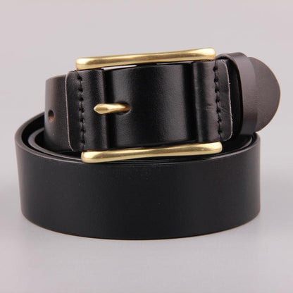 Casual Brass Buckle Men's Belt - ForVanity belts, men's accessories Belts