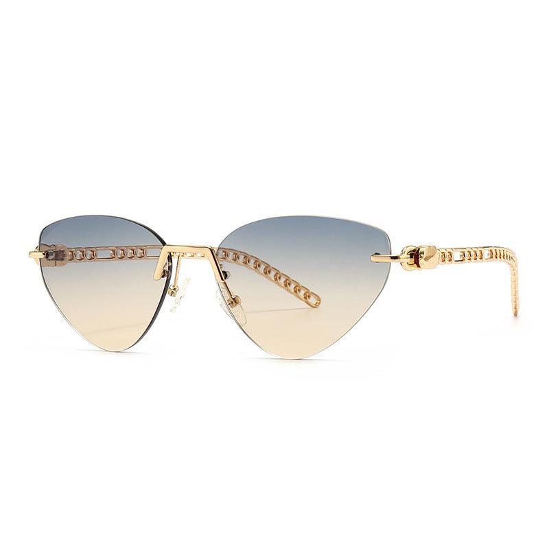 Cat's Eye Narrow Retro Rope Decoration Sunglasses - ForVanity sunglasses, women's accessories Sunglasses