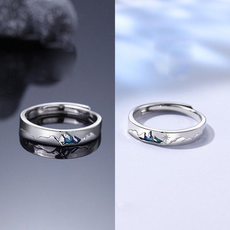 Couple Silver Rings - ForVanity men's jewellery & watches, Valentine’s Day, Valentine’s Day Love Jewelry, women's jewellery & watches Silver Ring