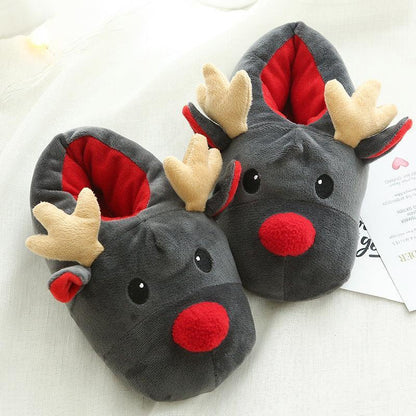 Cute Elk Home Slippers - ForVanity house slippers, men's shoes, women's shoes Slippers