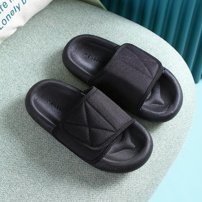 Couple Velcro Soft Sole Canvas House Slippers - ForVanity house slippers, men's shoes, women's shoes Slippers