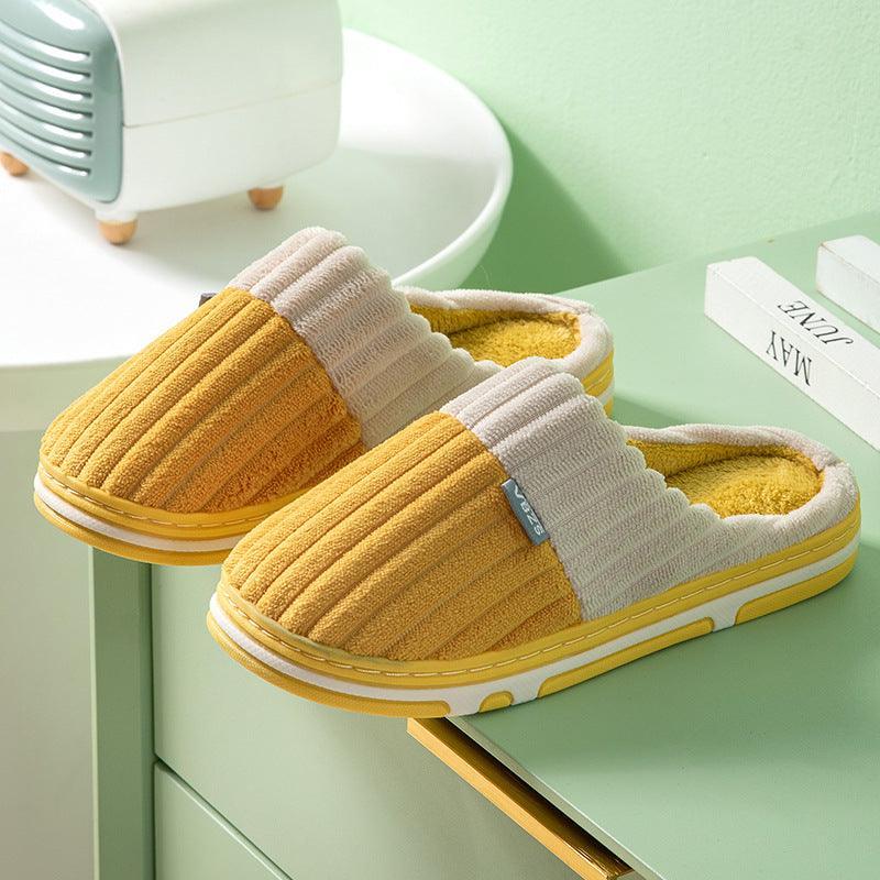 Couples Winter Corduroy Bedroom Slippers - ForVanity house slippers, men's shoes, women's shoes Slippers