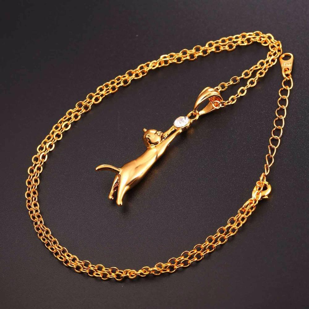 Cute Cat Necklace Pendant - ForVanity necklaces & pendants, women's jewellery & watches Necklaces