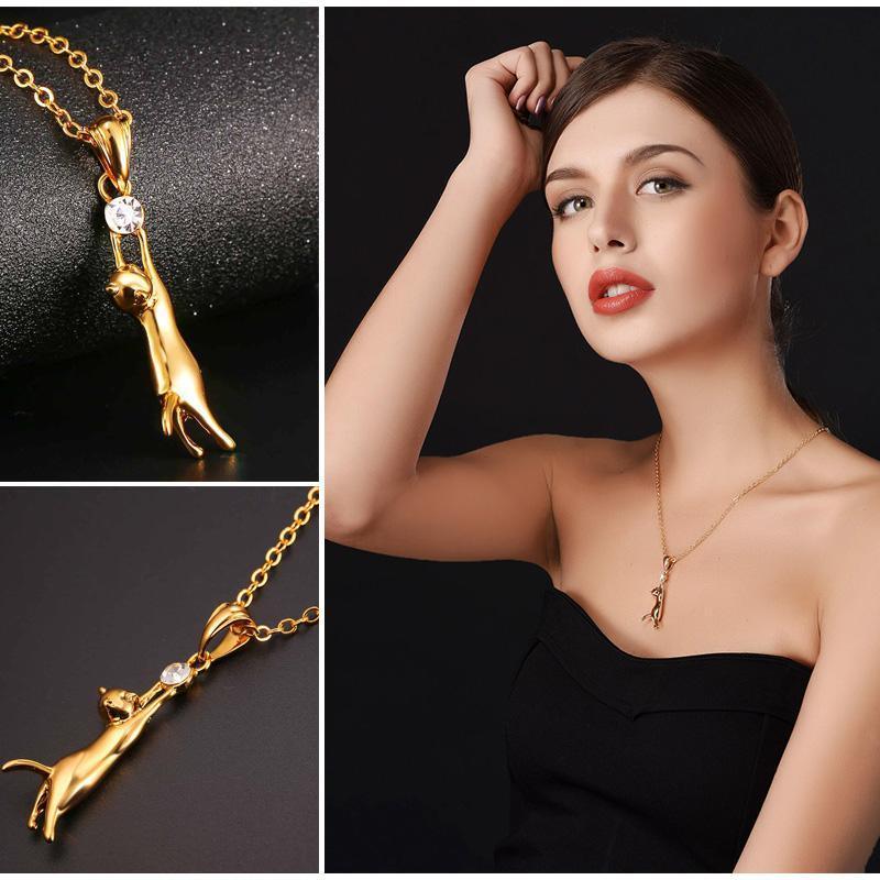 Cute Cat Necklace Pendant - ForVanity necklaces & pendants, women's jewellery & watches Necklaces