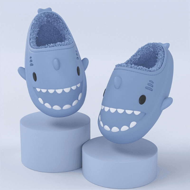 Cute Waterproof Warm Kids Shark Home Slippers - ForVanity house slippers, kids shoes Slippers