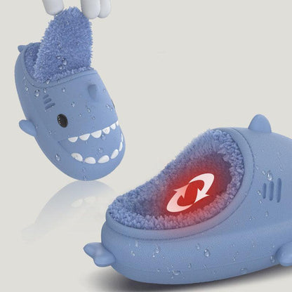 Cute Waterproof Warm Kids Shark Home Slippers - ForVanity house slippers, kids shoes Slippers