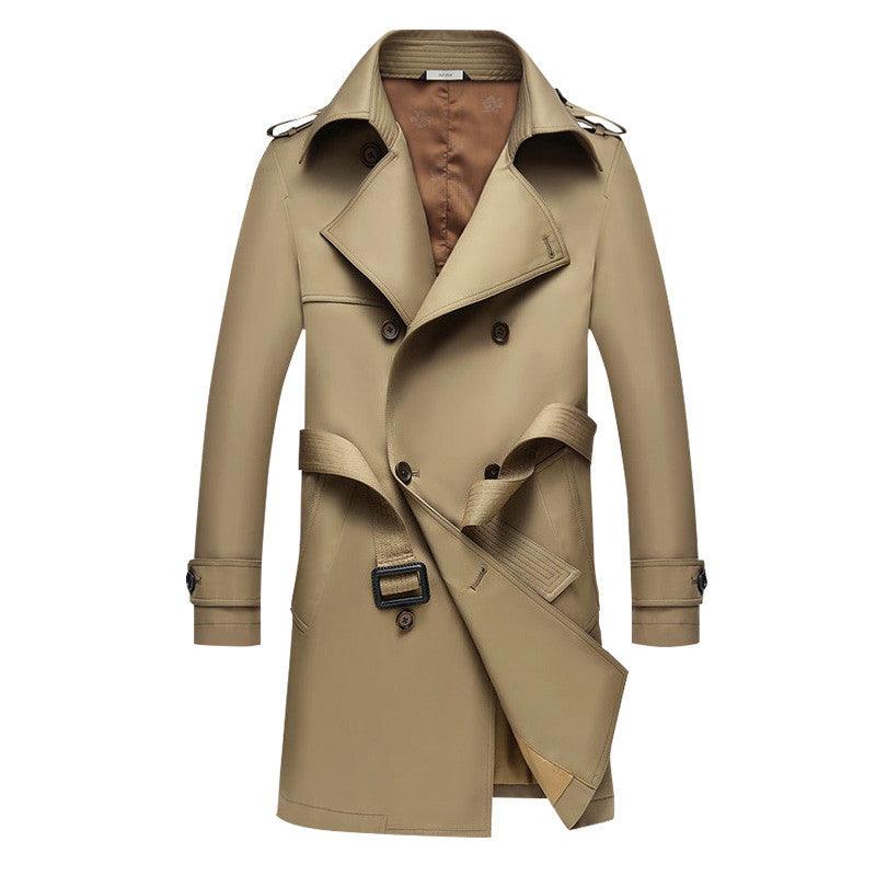 Men's Fashion Business Casual Trench - ForVanity coat, jackets & coats, men's clothing Coat