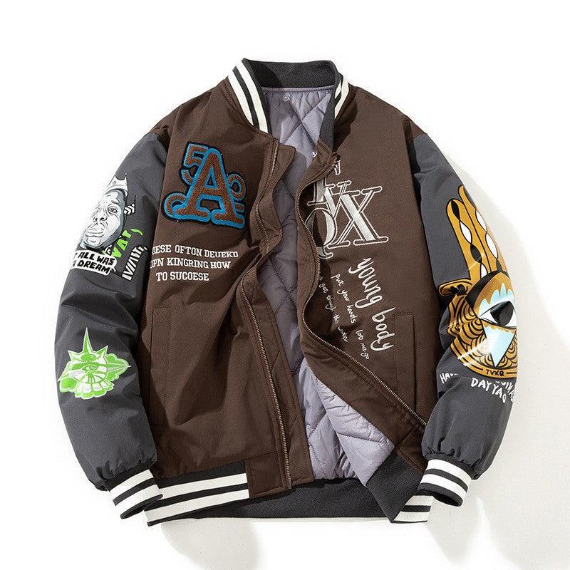 Men's Street Fashion Baseball Jacket - ForVanity jackets, jackets & coats, men's clothing Jacket