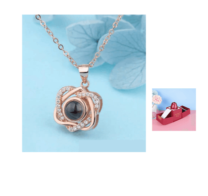 Valentine's Day Gifts Necklace & Metal Rose Jewelry Gift Box - ForVanity Valentine’s Day, Valentine’s Day Love Jewelry, women's jewellery & watches Jewellery