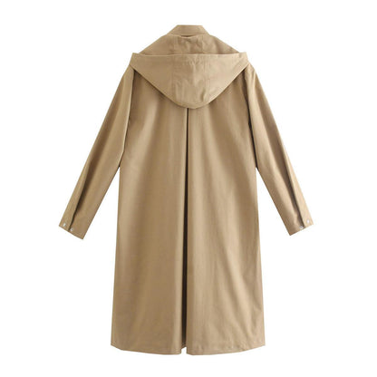 Women's Early Autumn Baggy Long Coat - ForVanity jackets & coats, Trench & Coats, women's clothing Trench
