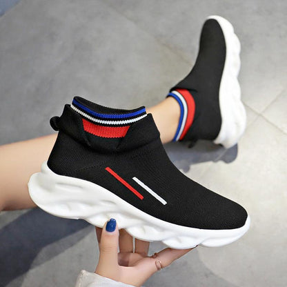 Elastic Fashion Socks Sneakers - ForVanity sneakers, women's shoes Shoes