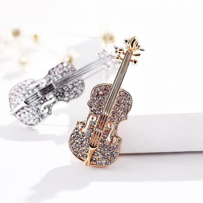 Exquisite Mini Violin Brooch - ForVanity pins & brooches, women's jewellery & watches Brooches