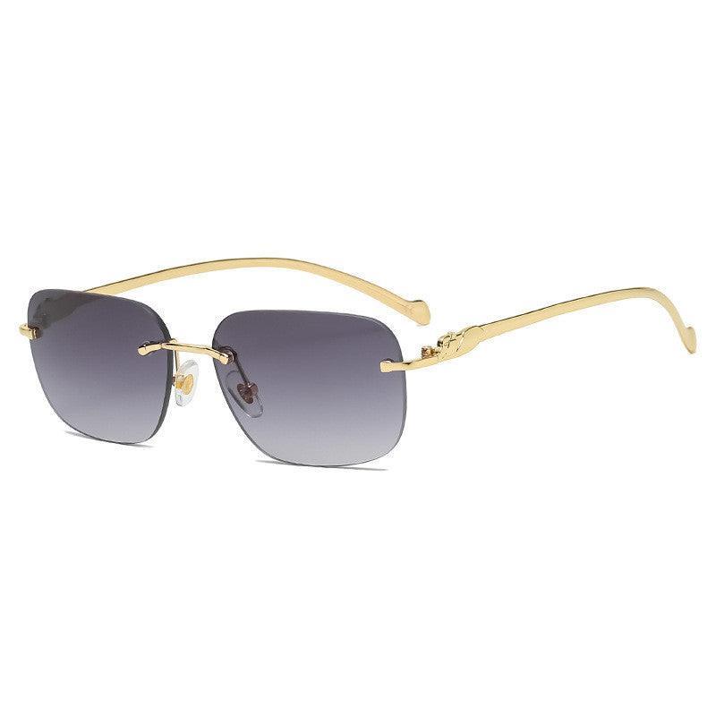Fashion Cut Edge Rimless Sunglasses - ForVanity men's accessories, sunglasses Sunglasses